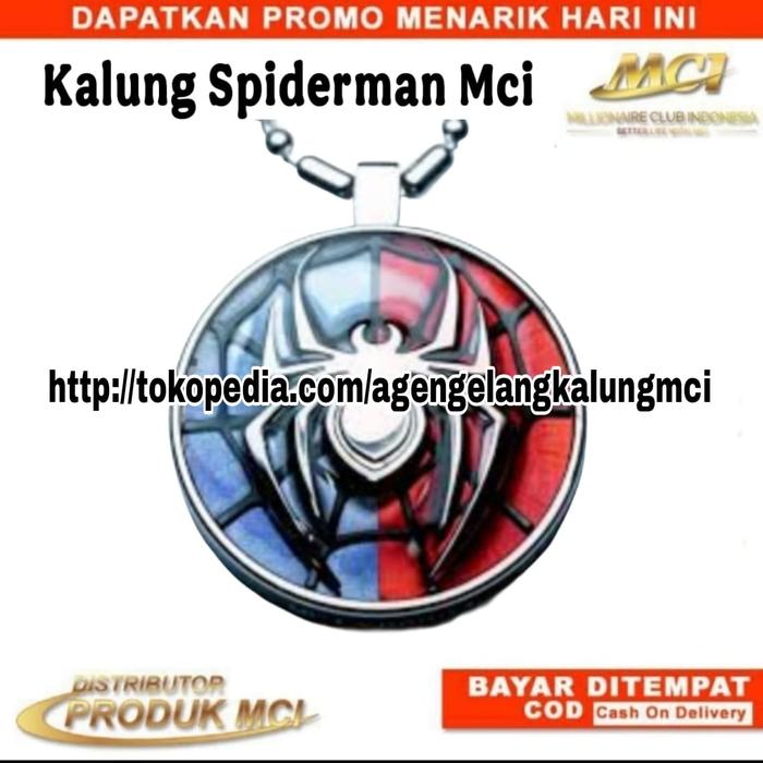 Kalung Spiderman Mci / Kalung Mci Original / kalung Marvel Mci / Kalung Kesehatan Anak