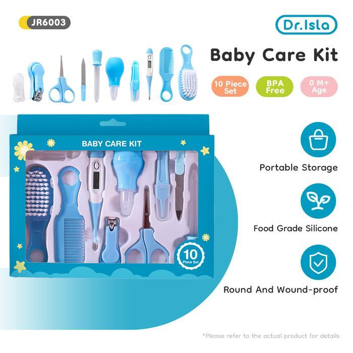 Dr.isla Babycare Kit Gunting Kuku Bayi 10in1 Set Nature Series Pemangkas Kuku Bayi Kit Perawatan Bay