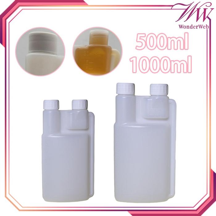 500/100ml Botol Takar Oli Samping Botol Oli Samping Twin Neck Botol Takeran Oli Samping Botol Ukur O