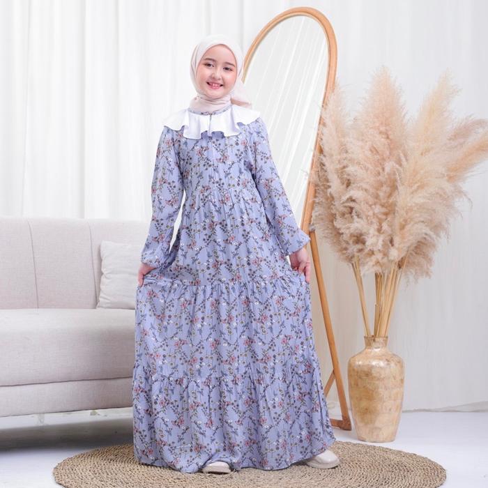 Homey Dress Mazaya Ibu dan Anak Gamis Couple Ibu dan Anak Perempuan Bahan Katun Rayon Premium Dress 