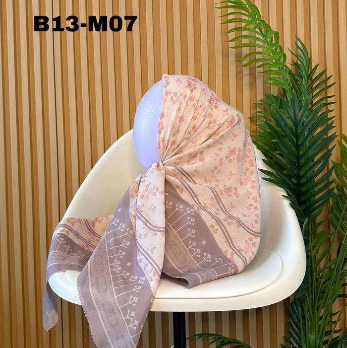 Hijab Motif Aulia (Hijab Aulia) Kerudung Segi Empat Wanita Muslim Instan