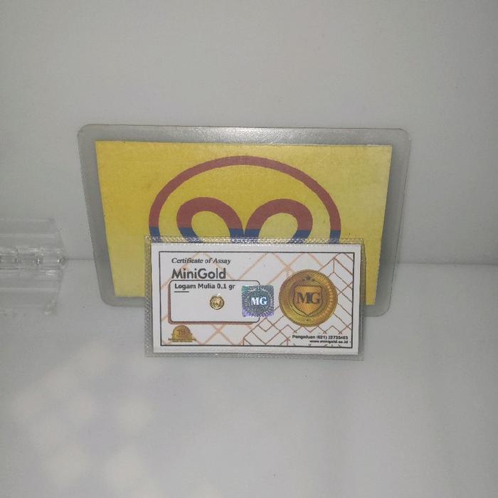 emas merk minigold 0,1 gram
