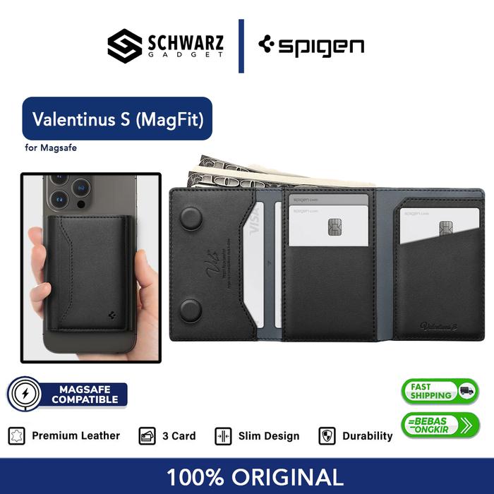 Wallet Dompet Magsafe up to 7 Card & Cash Magsafe Compatible by Spigen for iPhone & Android