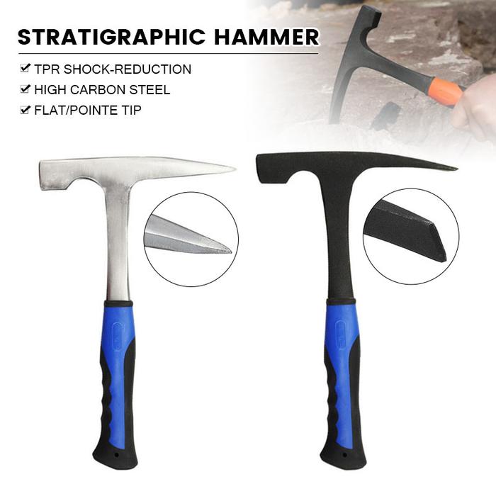 Geological Hammer High Carbon Steel Stratigraphic Hammer Rock Geology