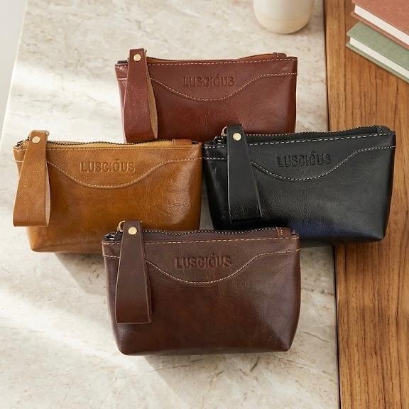 Dompet Koin Wanita Rania Pouch Dompet Kosmetik Kecil Kulit Premium Estetik Simpel Elegan