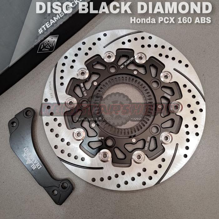 Discbrake Disc / Piringan Floating Black Diamond 260mm PCX 160 ABS / CBS Sensor Lebar 260 mm Origina