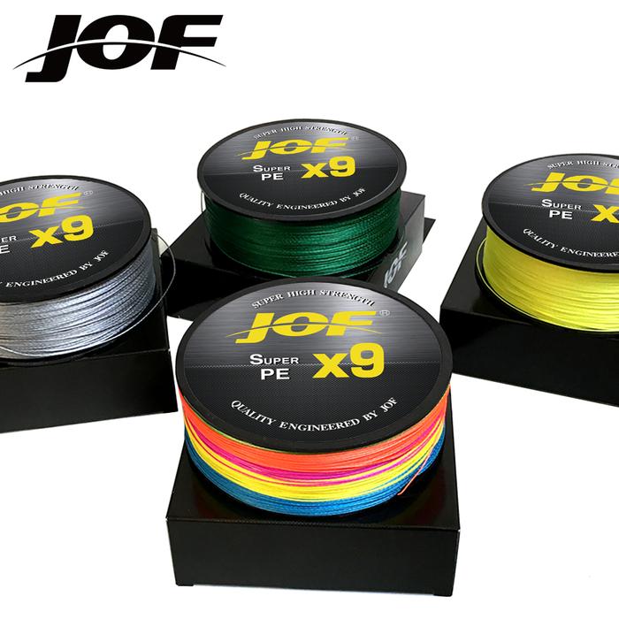 JOF X9 Fishing Line 9-strand Braided 300m/500m Super Power 20 to 80