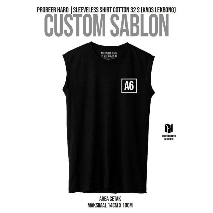 PROBEER HARD - Custom Sleeveless Shirt Bebas Request Sablon GLOW IN THE DARK DAN REFLECTIVE RAINBOW(