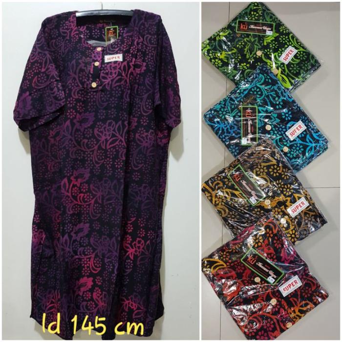 Yuli - Daster L5 Remek Ld 140 - 150 Cm Pb 110 Cm Batik Kencana Ungu Label Hitam Kuh