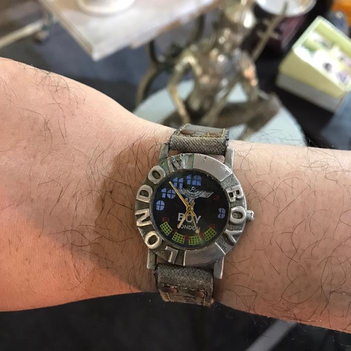Boy London Watch RARE 1980’s VINTAGE BOY LONDON RETRO ART DECO CALIFORNIA STYLE DIAL QUARTZ WATCH  S