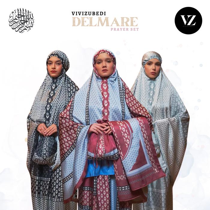 VZ Delmare Prayer Set Black Original by VIVI ZUBEDI / VIVIZUBEDI DELMARE PRAYER SET / VZ MUKENA