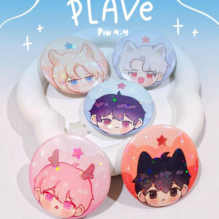 Plave fan merch star pin animal series yejun noah bamby eunho hamin by au rei