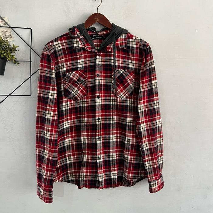 Kemeja Pria formal Kotak-Kotak Hitz Thrift Like New