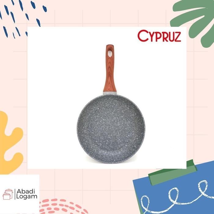 Cypruz Panci Set Paket Super Lengkap Jumbo 7Pcs Marble Pan Stein Granite Wajan Anti Lengket