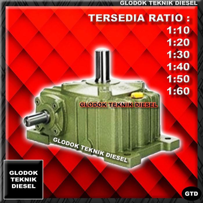 MESIN GEARBOX WPO 100 Ratio 1:10 - 1:60 SPEED REDUCER GEAR BOX WPO 100 1:10 - 1:60