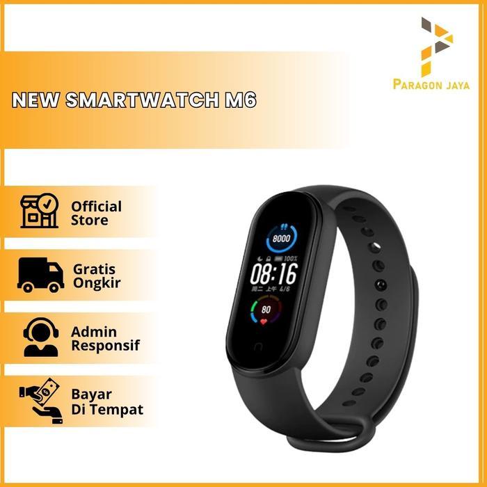 Smartwatch M6 Smartband M6 Jam Tangan Pintar Monitor Detak Jantung