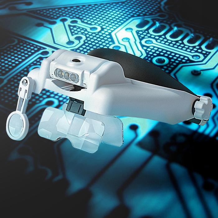 Adjustable Head Wearing Magnifier USB Charging Head Magnifier 1-8X