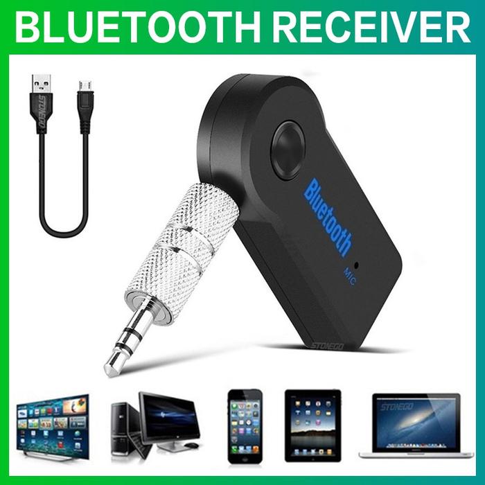 Speaker Receiver Bluetooth AUX Receiver Stereo Output Music Car Streaming Sound System Transmitter 3