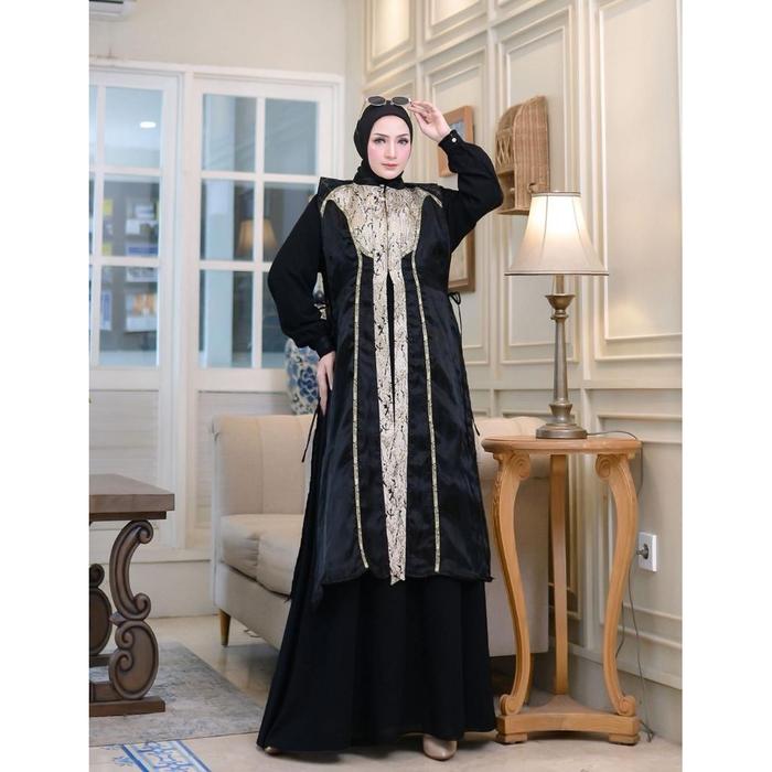 Gamis Outer Set Syar'i Yodizein Premium Scarf Elegan Modern