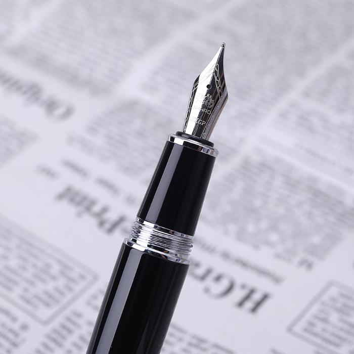 New Jinhao 159 Black And Silver for M Nib Fountain Pen Thick W3JD