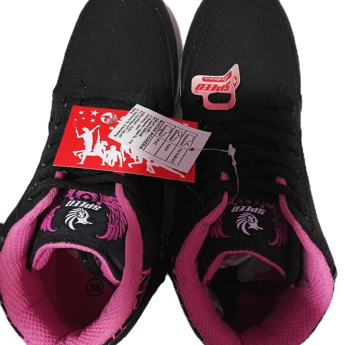 Sepatu Sekolah Anak Wanita, Merk Loggo, Size 38 Hitam
