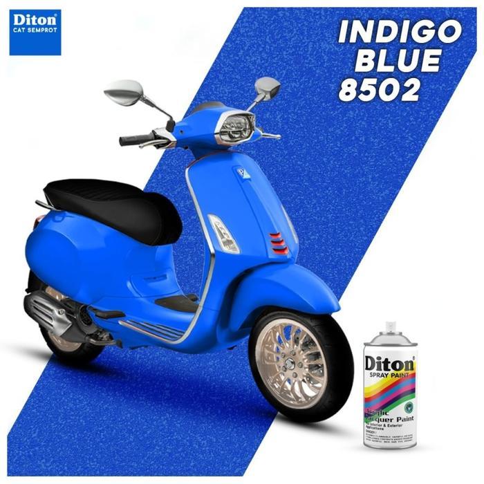 Indigo Blue 8502 Cat Semprot DITON Aerosol Paint merk DITON 150cc Biru