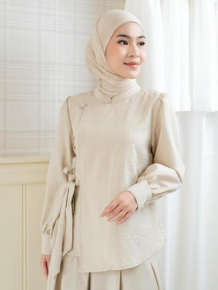EXIT Signature Haniya Blouse | Kemeja Wanita - Atasan Lengan Panjang