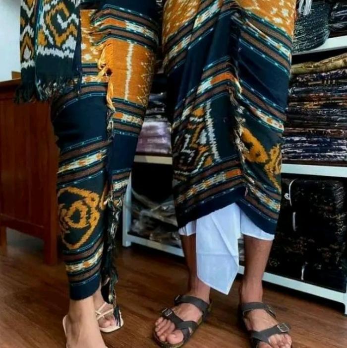 Kamben Premium Couple Blanket - Saput Blanket / Busana Adat Bali Motif Pasangan Pasangan Tenun Kain 