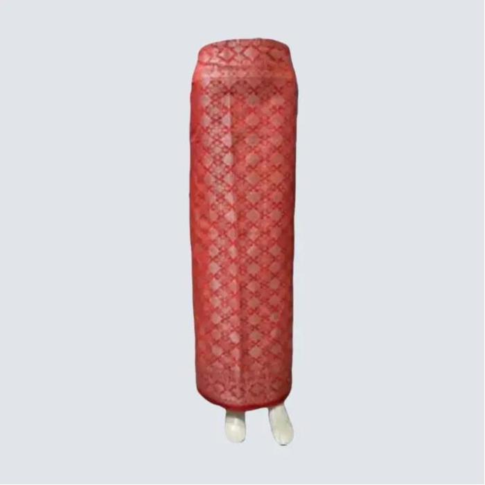 Rok Batik Wanita Model Lilit Bahan Kain Songket Warna Maroon Motif Panjang Kebaya Nyaman Ring Bawaha