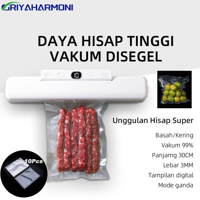 Sealer Alat Vakum Makanan / Alat Vacum Makanan Frozen / Mesin Vacum Makanan(Free 10 Kantong Vakum)