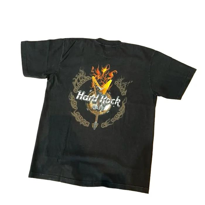 T-Shirt Cafe Hard Rock, Baju Pria Hitam Dewasa Katun