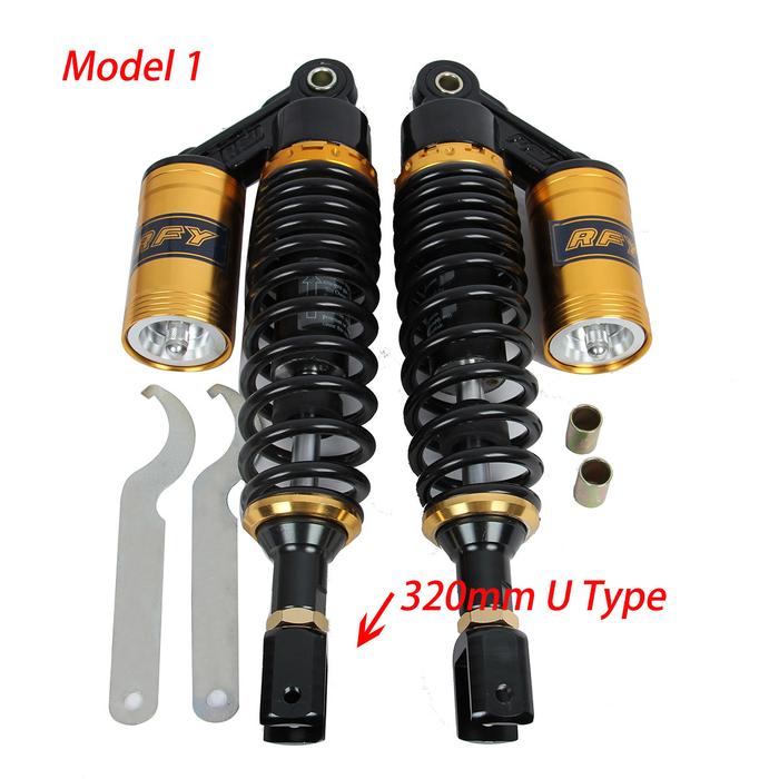 POSSBAY 320mm 340mm 360mm 380mm 400mm Motorcycle Rear Air Shock