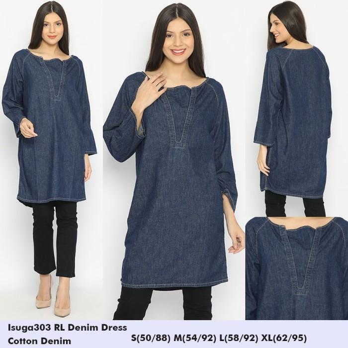 Isuga 303 RL Denim Dress Wanita Branded