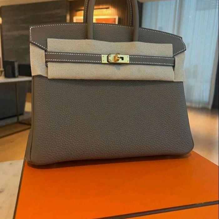 AUTHENTIC HERMES BIRKIN TOGO LEATHER ETOUPE GHW PRELOVED