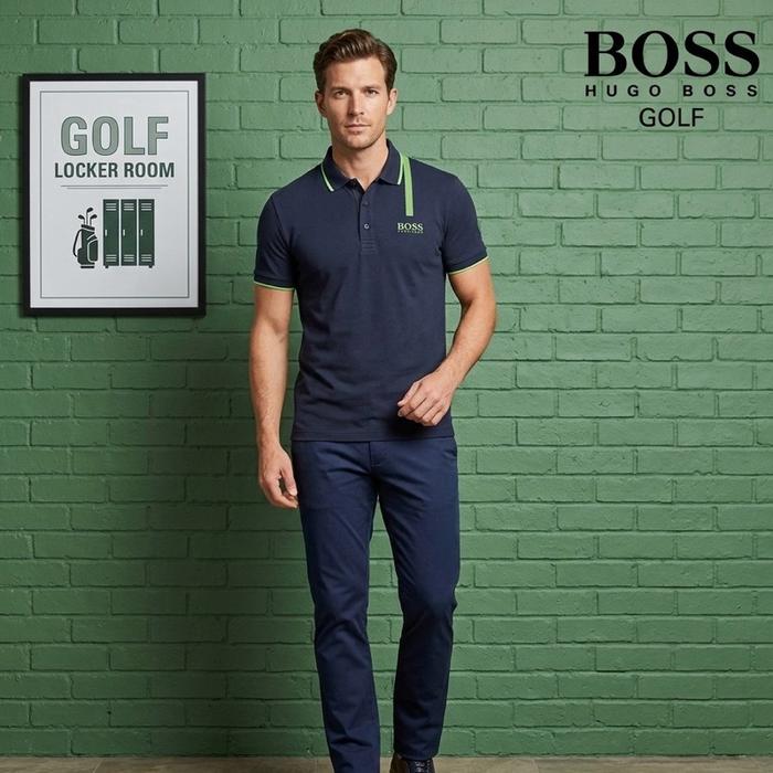 ￼Baju Golf Pria  HUG0 BO55 GOLF 100 Original Second Preloved