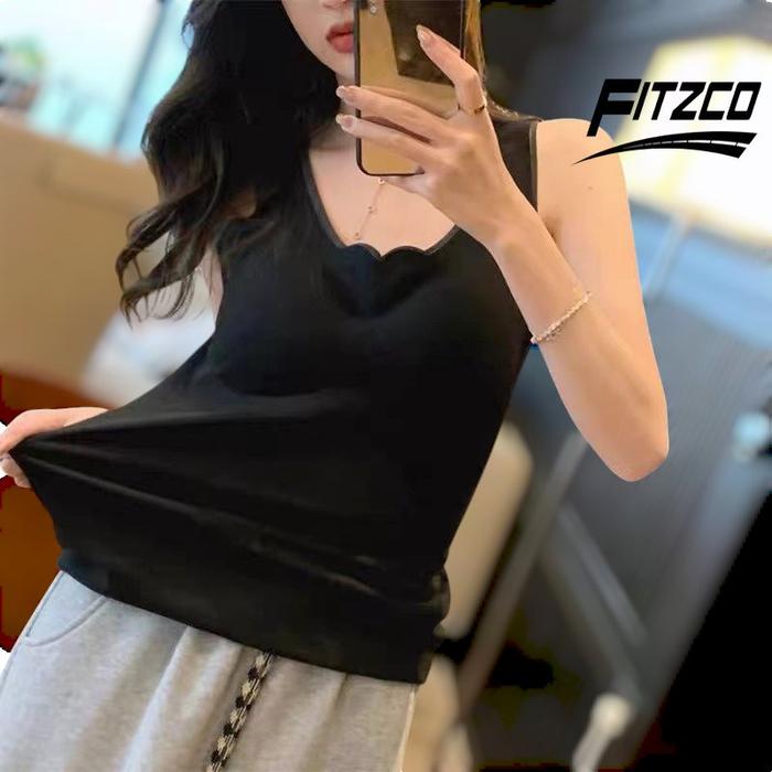 1933# Tanktop Wanita Panjang Busa Latex