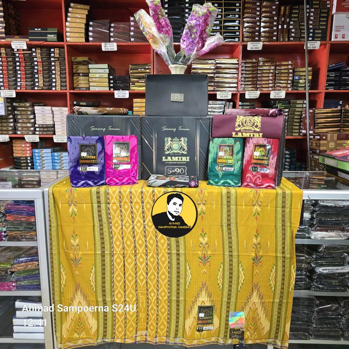 Sarung lamiri S90 MGT full sutra motif mustamin gunung timbul