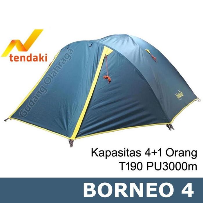 AJS- Tenda Mis BORNEO 4 / Tenda Camping Dome 4 Orang Double Layer