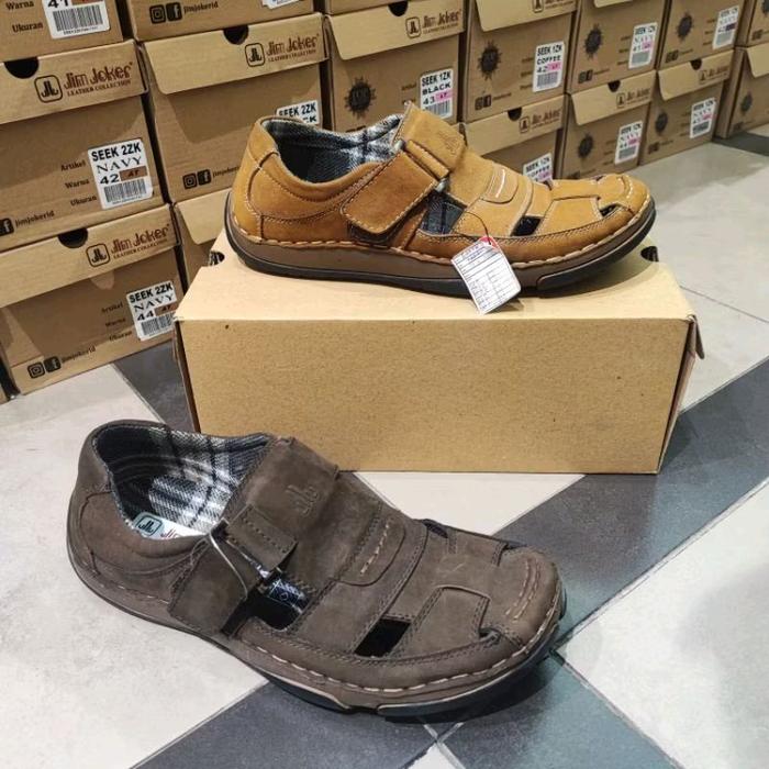 Sepatu sandal Kulit Jim Joker Earth3