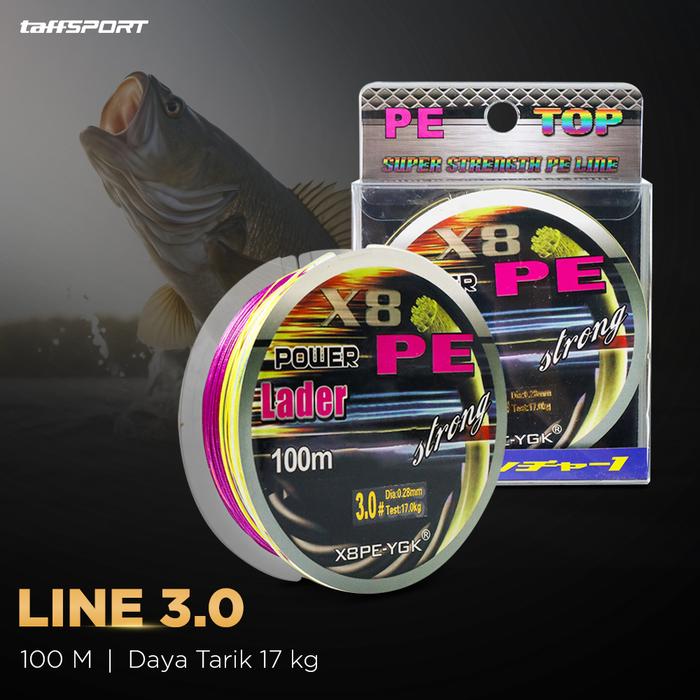 Permata Mall | Senar Pancing PE | Benang Pancing Braided | Senar Pancing 100 Meter