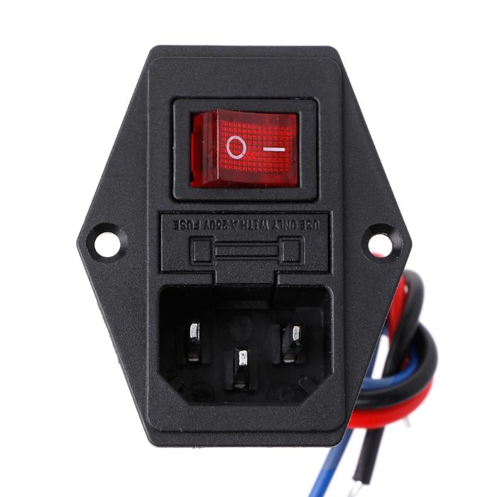 85AC 3D Printer U-type Plug Power Supply Switch Adapter Socket with