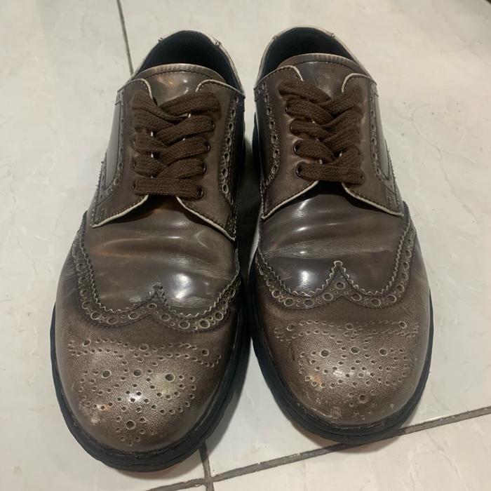 Sepatu Prada Brogue Loafers, Rare, second. Pantofel Shoes Pria