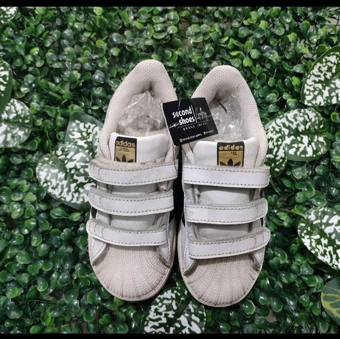 SEPATU SECOND ANAK ADIDAS SUPERSTAR VELCRO