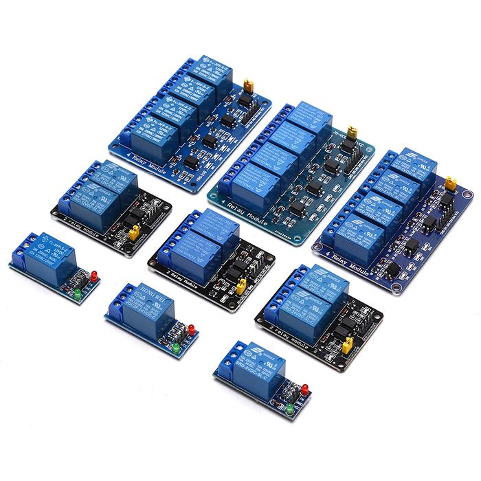 5V 12V 24V Relay Module With Optocoupler Relay Output 1 2 4 Way Relay