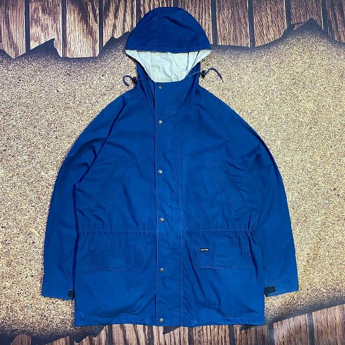 jaket parka mountain LUCKY STRIKE jaket biru multi big pocket casual murah bagus size XXL