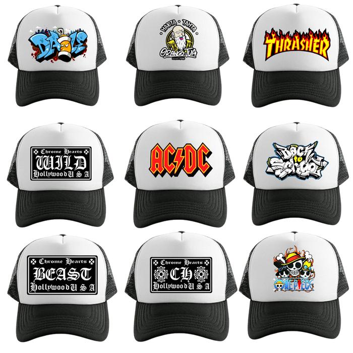 ChromeHeartsHollywoodUsa Topi Jaring Trucker Hat Best Seller Sablon Dtf Tahan Lama & Nyaman untuk Ol
