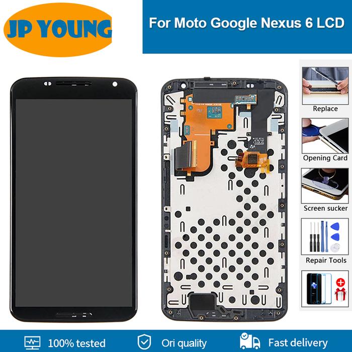 5.96" Original AMOLED lcd For Motorola Google Nexus 6 LCD Touch