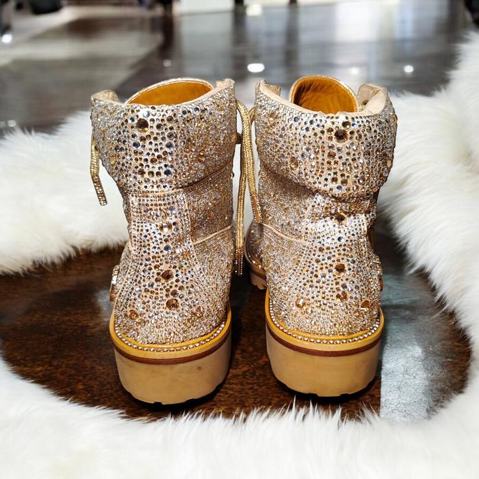 Boot Wanita Jimmy Ch*o JC X TIMBERLAND with Crystal Hotfix