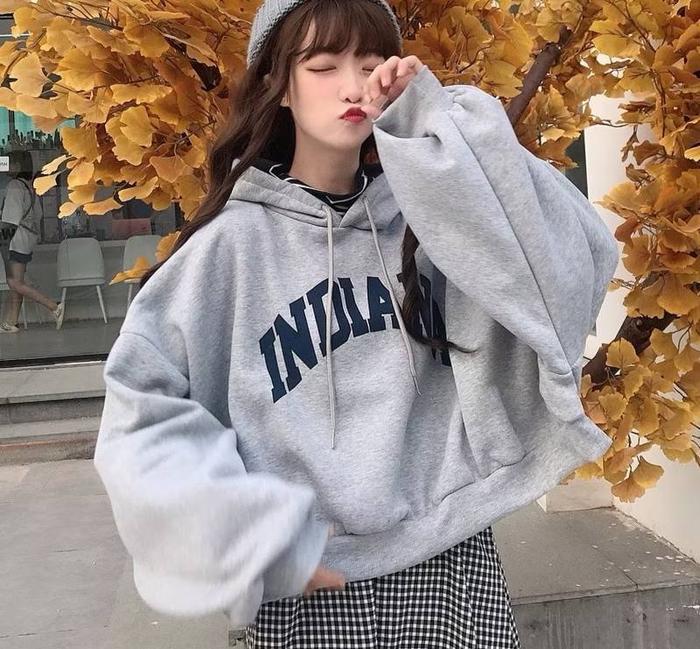 ￼S - XXXXXL(6XL) Hoodie CROP INDIAN Jumper Fleece hoodie korean style pria BIG SIZE Unisex Korean St