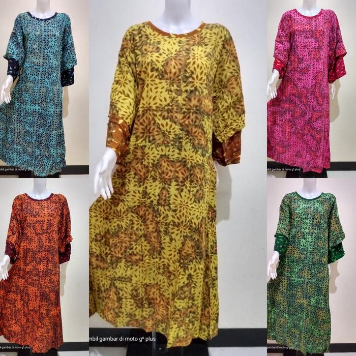 Batik Putri Diana-Sekdres YESI Daster Lengan Panjang Model Payung